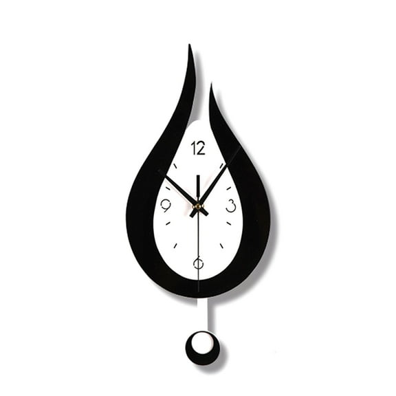 Modern Water Dropping Design Wall Clock for Creative Acyrlic Pendulum Clock for Home Bedroom Living Room Decorati