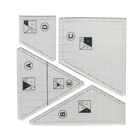 Set Of 54 Acrylic Ruler Quilt Patchwork Template Quilting Sewing Diy ...