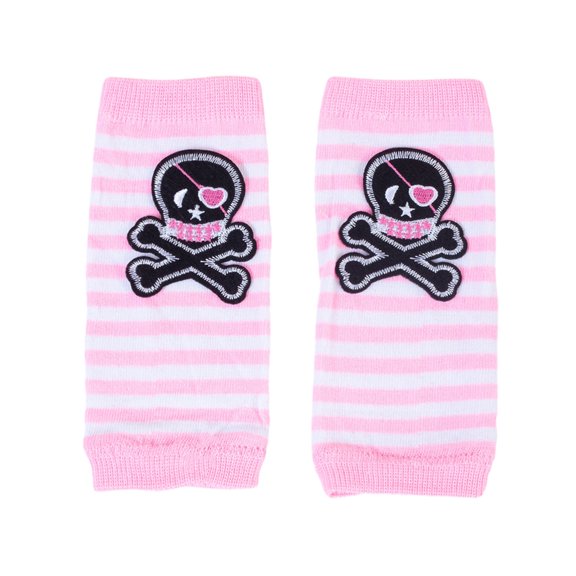 YROHGKPN Punk Fingerless Gloves Striped Sleeve Wrist Gloves Colorful Gloves for Halloween