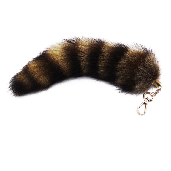 Furry Foxes Tail Keychain Unisex Plush Furry Keychain Keyring for Kids Birthday Party Supply Favor Christmas Festival