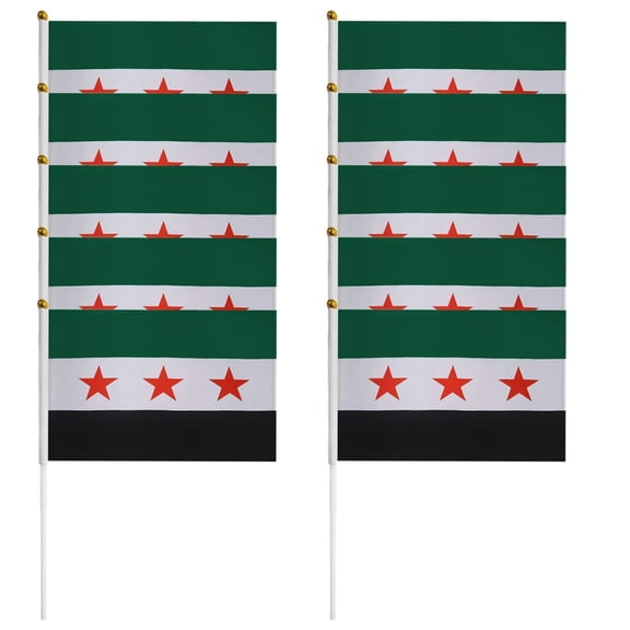 YROHGKPN Weather Resistant Syrian Flag Decors for Patriotic Event and Collectors