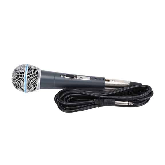 YS-58 Professional Dynamic Wired Microphone - High Fidelity Cardioid Handheld Mic for Karaoke, Singing, and Public Speaking, Aluminum Alloy, 9.8ft Cable