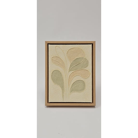 YS-Art Lightness Original Abstract Painting Heavily Textured Hand Painted Large Canvas Artwork Wood Frame 9x7 in