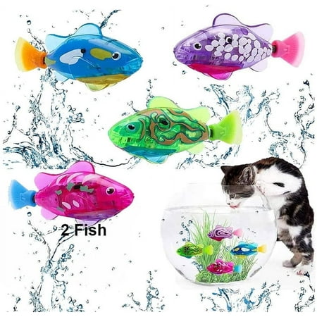 YS-yalot Mini LED Swimming Fish Electronic Pet, 2 Piece