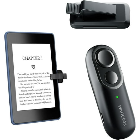YS-yalotrs Kindle Flip RF Remote Control eBook Page Converter eReader Accessories for iPad iPhone Tablets Smartphone Photos/Video Recording Remote Control Ultra Light Black