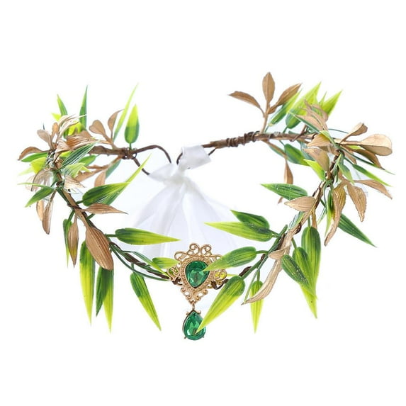 YSABOXS Flower Fairy Crown for Women Renaissance Woodland Crown Elf Headpiece'