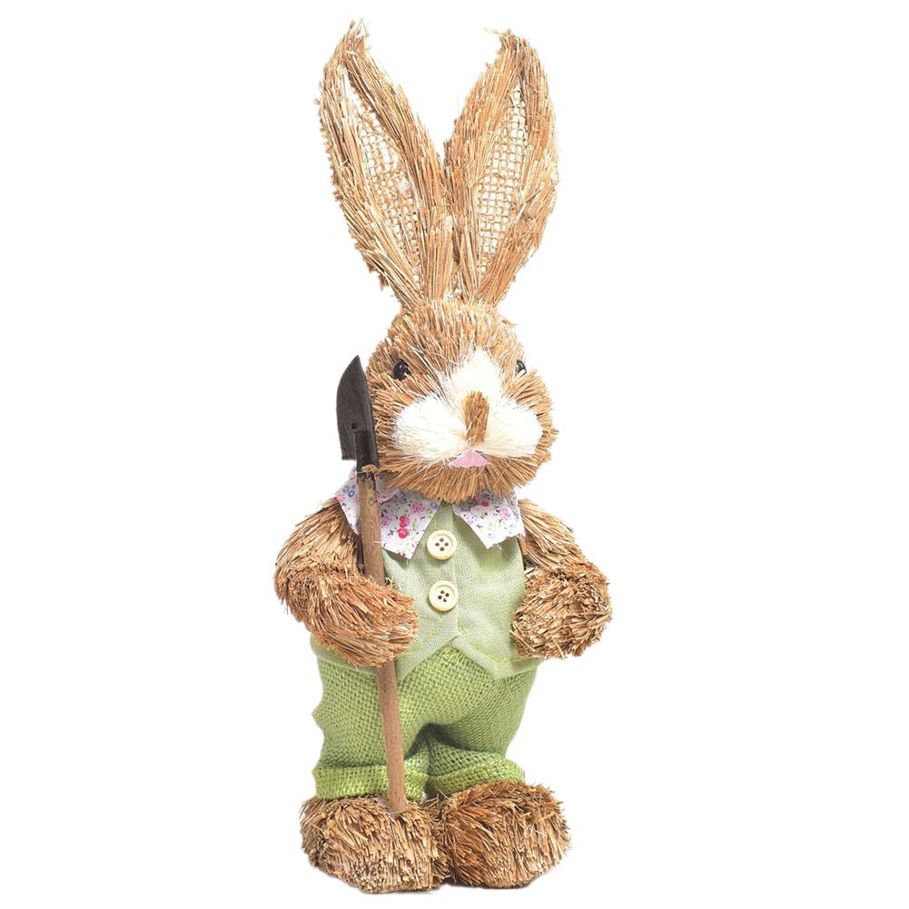 YSABOXS HFLWYWD Easter Straw Rabbit Dection,Garden Style Top Sisal ...