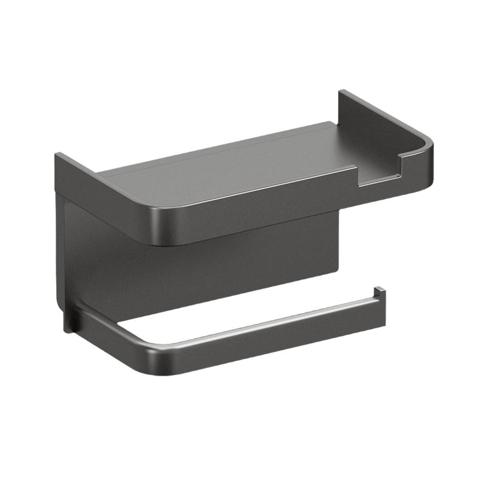 YSABOXS NEW Bathroom Wall Mounted Toilet Roll Paper Holder Shelf with