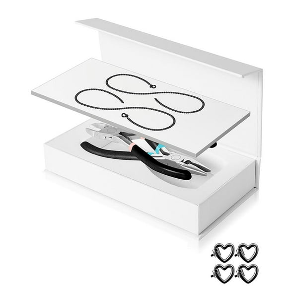 YSABOXS Permanent Couples Bracelet Kit,Loing Heart Clasp DIY Bracelet Set for Couples, Friends, and Family,Forever Bracelet Making for Couples Gift Friendship Bracelets,Jewelry Gifts for Women Men