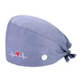 thumbnail image 2 of Surgical Scrub Hat - Euro Style Bouffant Adjustable Medical Hat For Surgeons & Nurses 2 of 13