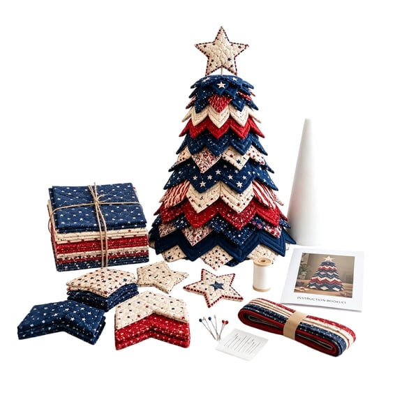YSBDLQE Patchwork Quilt Craft Kit Holiday Theme - for Adults DIY Sewing Project, Create Cozy Throw Blanket, Perfect Arts and Crafts Home Decor Activity