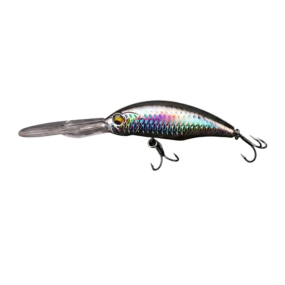YSBDLQE Suspending Deep Diving Fishing Lures with Long Bill - Pro Bass Fishing Lures and Saltwater Fishing Lures for Walleye, Precision Fishing Tackle,Silver