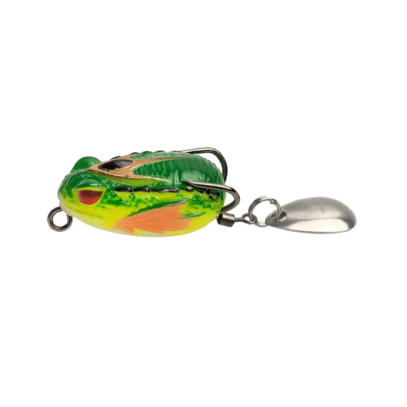 YSBDLQE Topwater Frog Fishing Lures - Hollow Soft Bass Fishing Lures and Fly Fishing Flies Style, Long Casting Fishing Tackle for Snakehead,E
