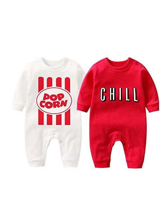 Baby Bodysuit Yummz Tomato Ketchup Mustard Red Yellow Twins Set Boys Girls Clothes Twins Baby Outfits