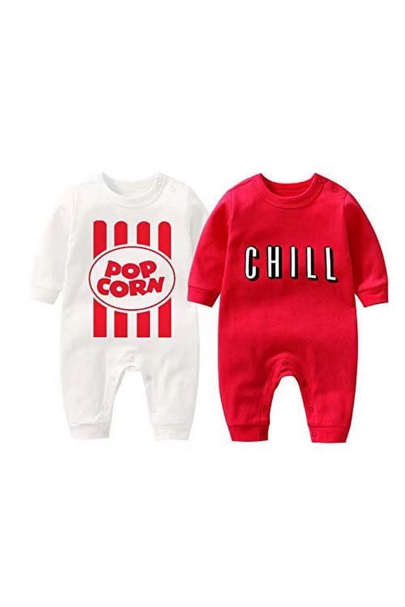 Baby Bodysuit Yummz Tomato Ketchup Mustard Red Yellow Twins Set Boys Girls Clothes Twins Baby Outfits