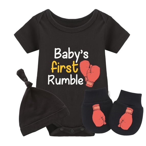 YSCULBUTOL Baby Twins Bodysuits Baby First Rumble Infant Baby Clothes Unisex Twin Romper Outfits With Hat
