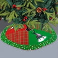 thumbnail image 1 of YSGFHGJW Christmas Tree Skirt 36-48 Inch, Polyester Reusable with Snowflakes Snowman, Christmas Decoration Gift for Home Office, 1 of 6