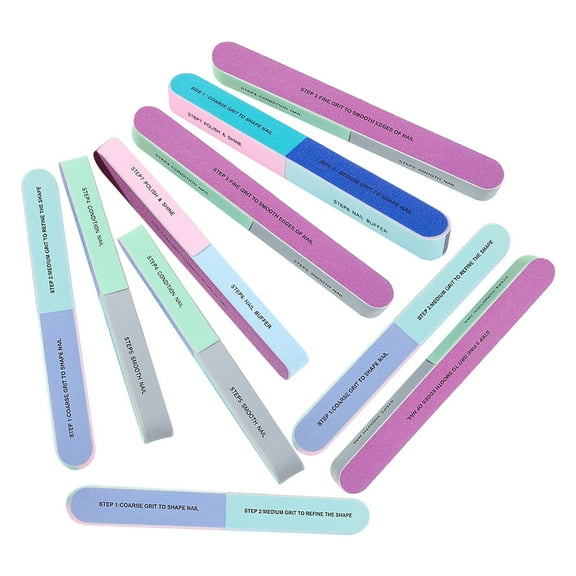 YSGFHGJW Nail Files for Natural Nails Block Clearance,Nail Buffer Block Nail Buffer For Natural Nails -On For Nail Care 10 Pc