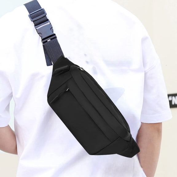 YSGFHGJW Unisex Fanny Pack - Multifunctional Chest Crossbody Bag, Lightweight Adjustable for Outdoor, Cycling, Travel & Commuting with Multi-Pockets