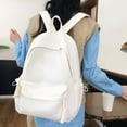 thumbnail image 1 of YSGFHGJW White Large Capacity Backpack for Women, College & Middle Sch-ool Stu-dents - Cute Campus Style, Simple & Versatile, 1 of 6