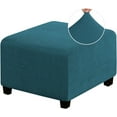 thumbnail image 1 of YSH Square Covers, Folding Storage Stool Protector Slipcovers with Elastic Bottom, Soft Jacquard Stool Covers, Dustproof and Machine Washable Furniture Protector, 1 of 7
