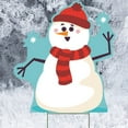 thumbnail image 1 of YSH3054 Happy Snowman Plastic Outdoor Yard Sign Decoration Cutout, 1 of 1