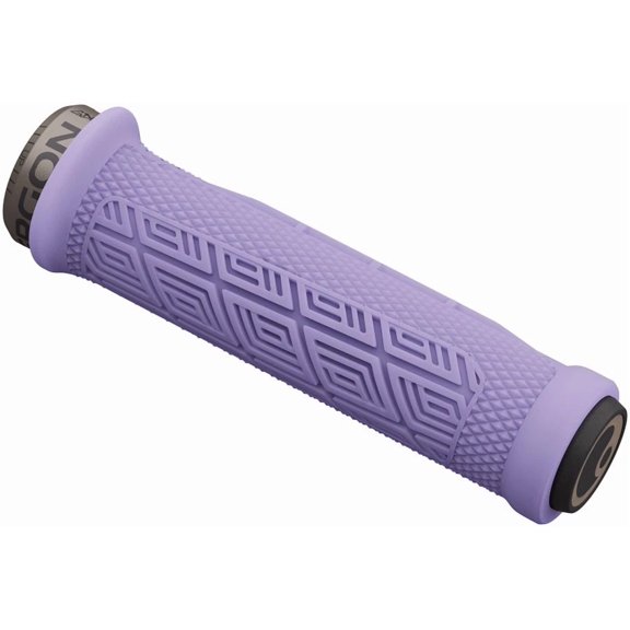 YSHIHAO GDH Downhill Ergonomic Bike Grips with GravityControl Rubber- Lunar Lilac