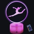 thumbnail image 1 of YSITIAN 3D Gymnastics Night Light 16 Colors Changing USB Power Remote Control Touch Switch Decor Lamp Optical Illusion Lamp YT-7470, 1 of 6
