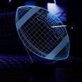 thumbnail image 1 of YSITIAN 3D Night Light for Boys Football Illusion Lamp USB Touch 7 Color Changing Bedroom Table Lamp Birthday Gift for Kids E1116-112, 1 of 8