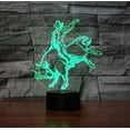 thumbnail image 1 of YSITIAN 3D Night Lighting Bull Riders Matador Touch Botton 7 Color Change Decor LED Lamp Home Office Entertainment YT04-417, 1 of 7
