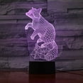 thumbnail image 1 of YSITIAN Night Light Animal Raccoon Led Night Light Touch Sensor 7 Color Changing Decorative Lamp Child Kids Baby Kit Nightlight Raccoon 3D Lamp G1116-96, 1 of 7