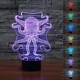 thumbnail image 1 of YSITIAN Octopus Shape 3D LED Nightlight 7 Color Control Desk Table Lamp Bedroom Xmas Gift G1116-142, 1 of 5