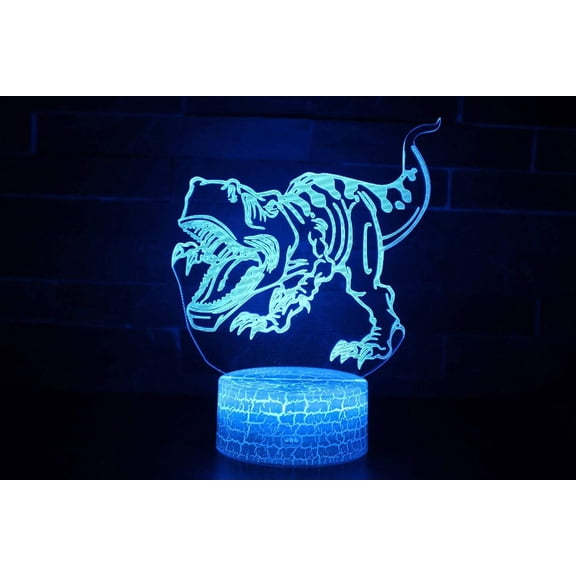 YSITIANNA 3D LED Desk Table Lamp Night Light RC Remote 7 Color Change Touch Art Home Child Bedroom Sleeping Decor Holiday (Animal Dragon) STNL#4236