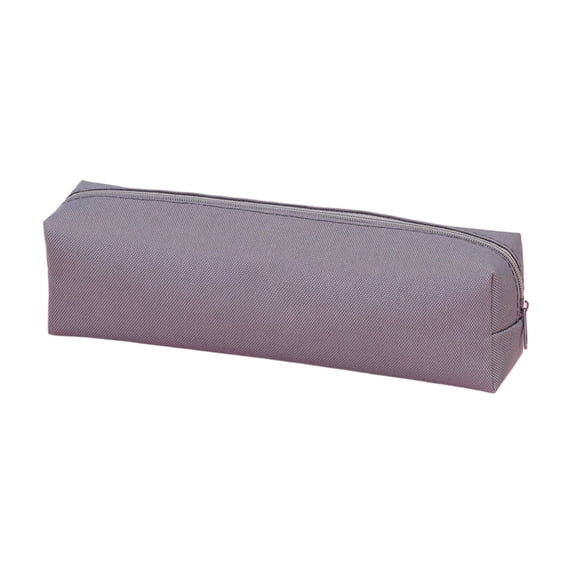 YSKING Simple Zipper Gray Pencil Pouch,8.46in Oxford Stationery Bag,Multi-Purpose Travel Cosmetic Portable Small Tool Storage Organizer