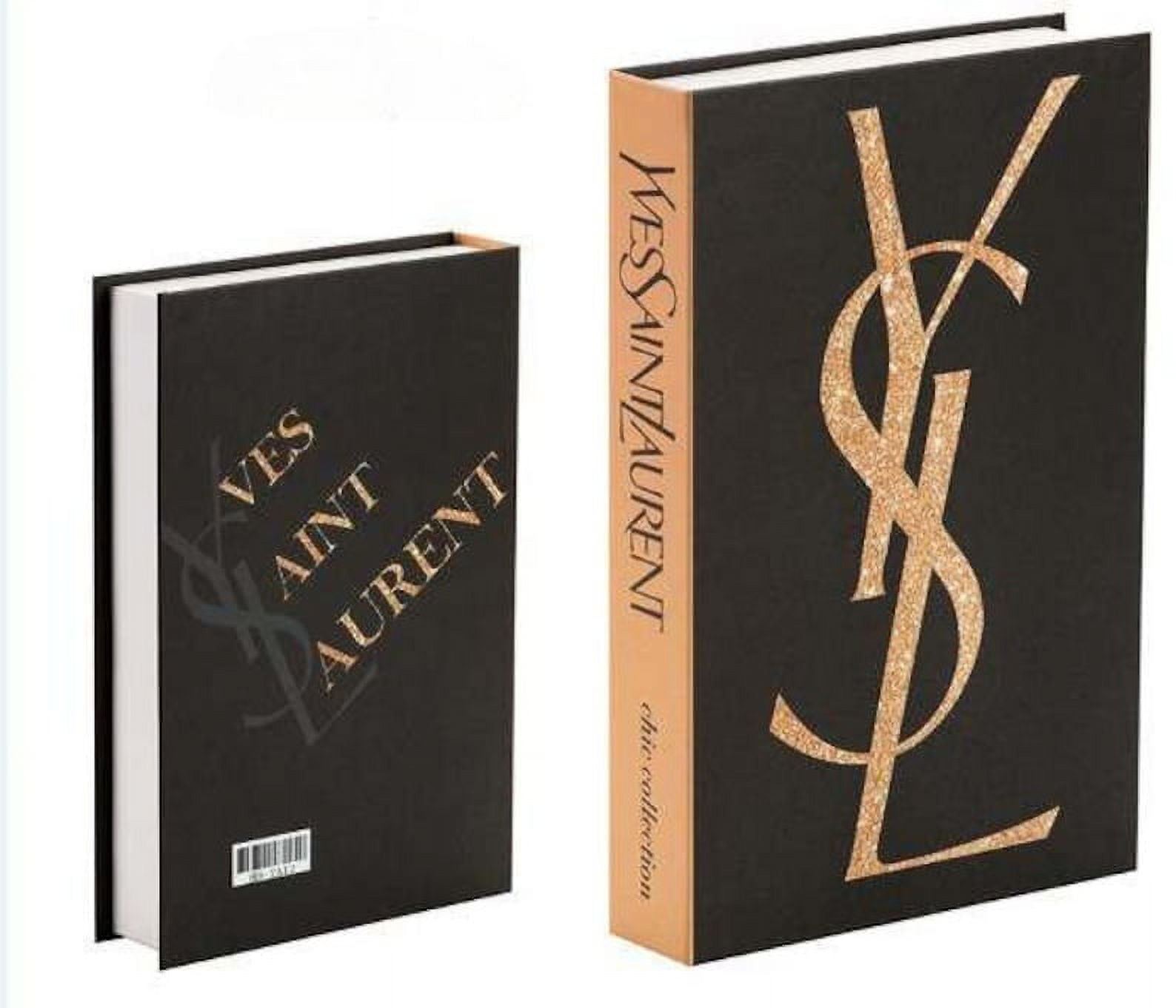 YSL Gold Decorative Books Fashion Book Décor for Elegant and Refined ...