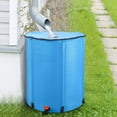 thumbnail image 1 of YSMW 50 Gallon Collapsible Rain Barrel, Large Garden Water Storage Tank, Portable Folding Rainwater Collector, Water Catcher with Filter Overflow Kit Faucet Blue, 1 of 14