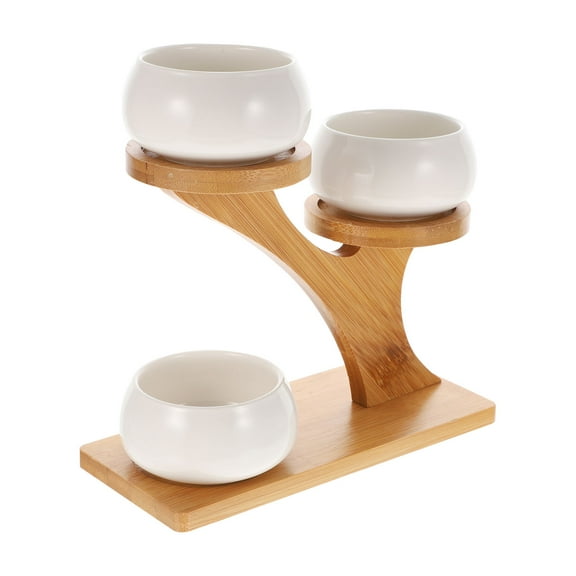 YSNOOWE 1 Set Cactus Pot Rectangular Ceramic Simple Design 7.86X3.65X7.86in