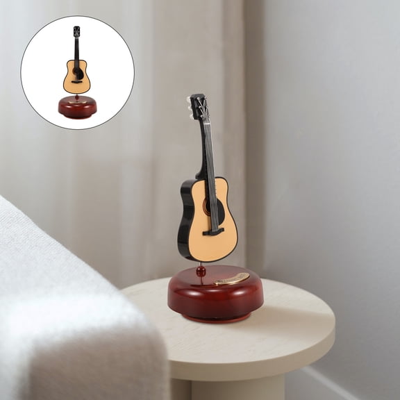 YSNOOWE 1 Set Vintage Guitar Shaped Music Box for Instrument Collectors present