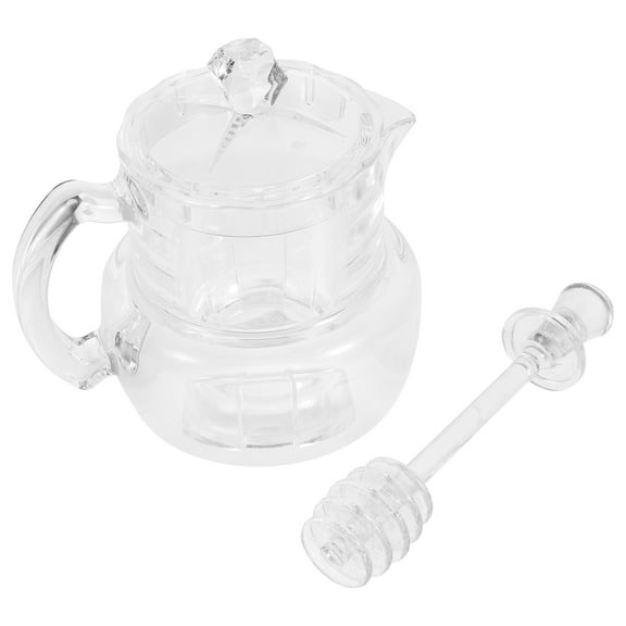 YSNOOWE 1 Set for Syrup Storage Acrylic Round Design Transparent