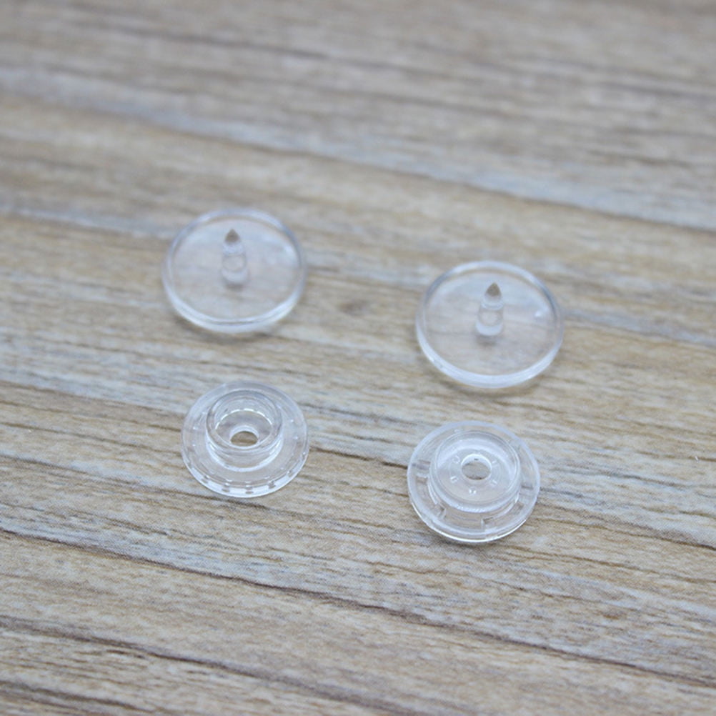100 Sets T5 Plastic Snap Buttons – No-Sew Fasteners With Tool For Clothing, Diapers, Bibs & Crafts