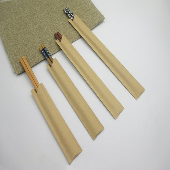 YSNOOWE 100Pcs Chopstick Wrappers Rectangular Paper Waterproof Storage for Cutlery Tableware BBQ Picnic