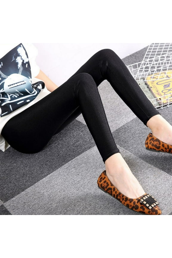 1Pack Basic Stretchy Breathable Nylon Leggings for Pants Work Dinner Daily Wear 36In