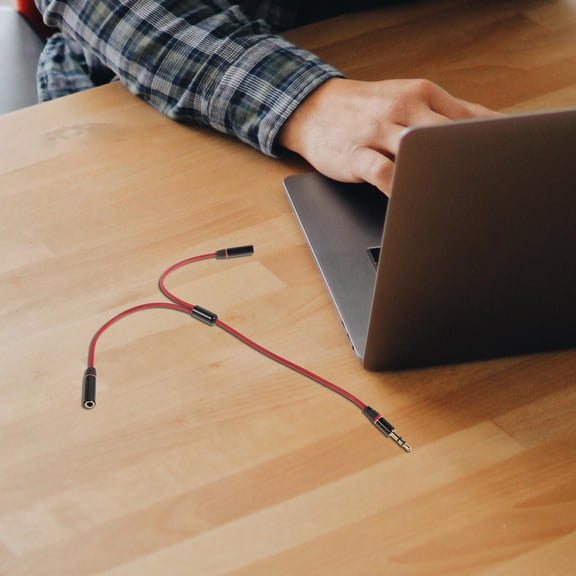 YSNOOWE 1Pack Headphone Jack Splitter Cable for Audio Devices with Male to Female Configuration 31.50X1.50X0.70CM