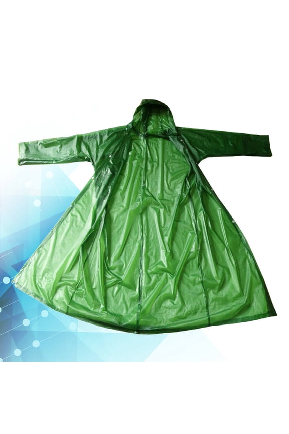 1-Pack Heavy Duty Rain Poncho for Men, Outdoor Jacket for Mountaineering, 4XL Size