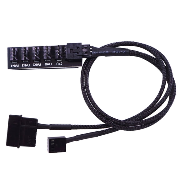 YSNOOWE 1Pack Hub Pwm 5 Pin Male Cable Power Adapter For Computer Fans And Pc Cable Extensions Kit