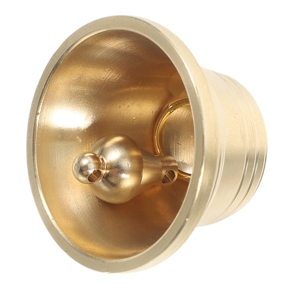 YSNOOWE 1Pack Minimalist Brass Bell Wall Bell For Home Use Craft Enthusiasts 3.8X3.8X3.3In