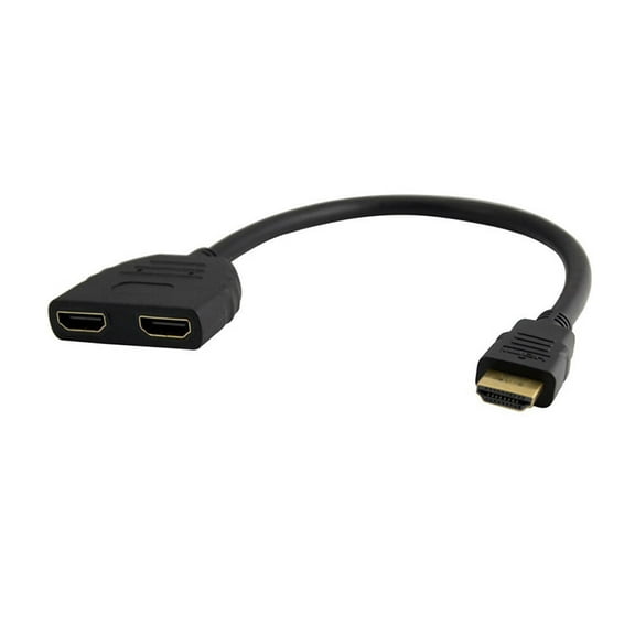 YSNOOWE 1Pack Monitor Cords for Dual Monitors with Gold-Plated Connectors 30*1.8*0.4in
