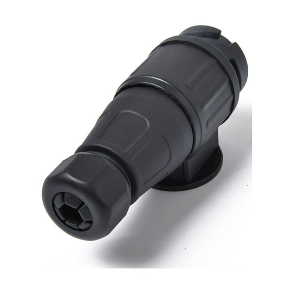 YSNOOWE 1Pack Pin Trailer Plug for Commercial Vehicles in Black 4.7*2.4in