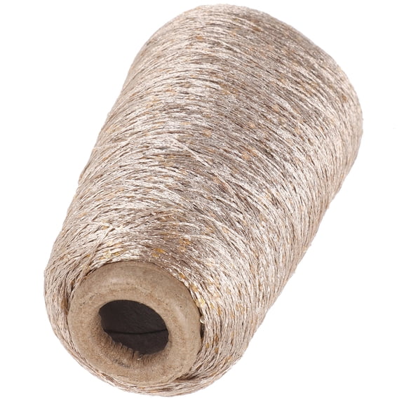 YSNOOWE 1Pack Sparkly Glitter Cotton Yarn for Crochet Thread Set Balls Golden