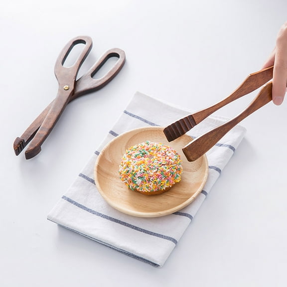 YSNOOWE 1Pack Wooden Bread Clip Bread Clips Reusable Light Brown 11.8x3.3x0.4in For Baking And Roasting